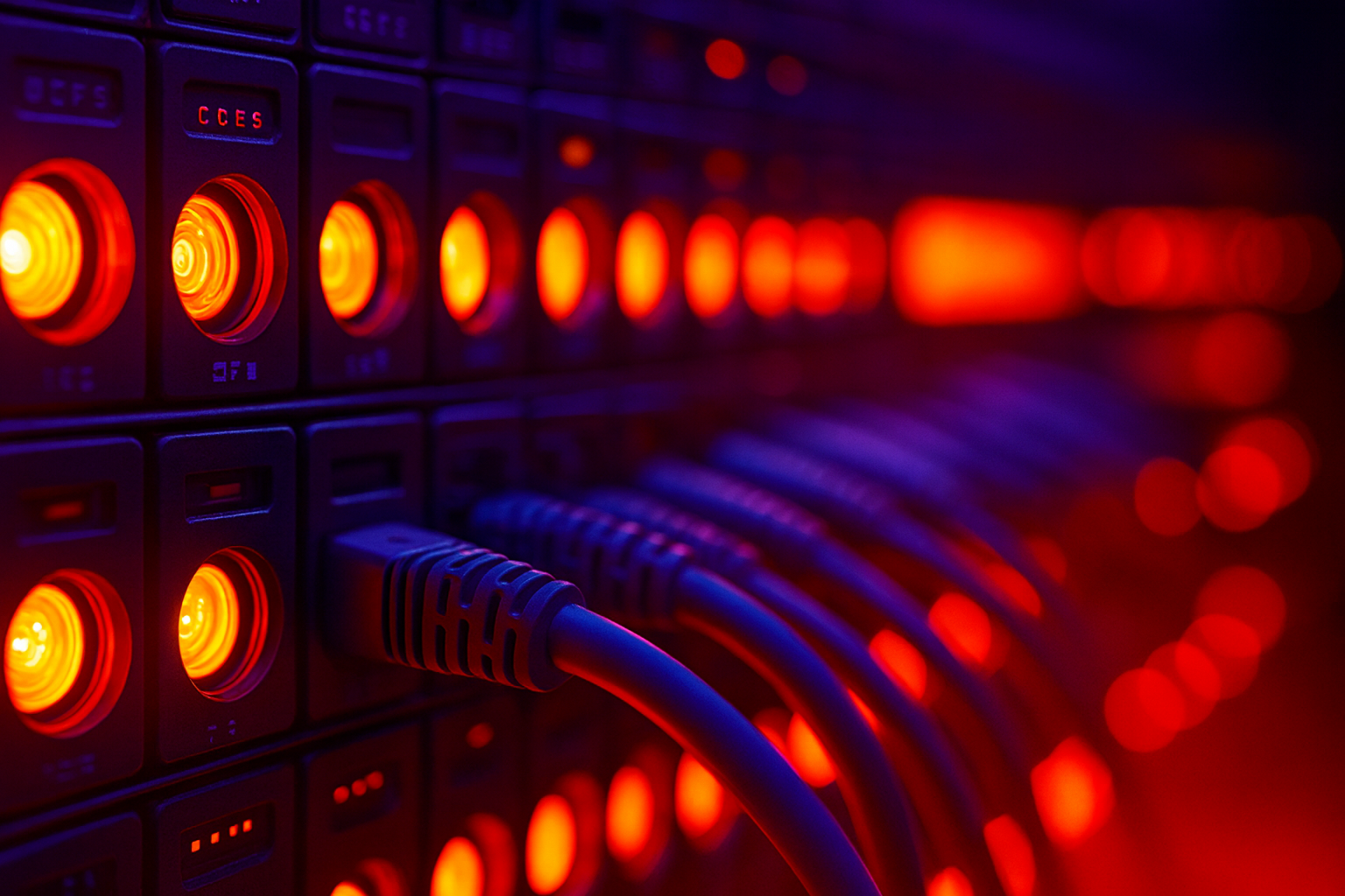 imagen de conexiones dentro de un servidor