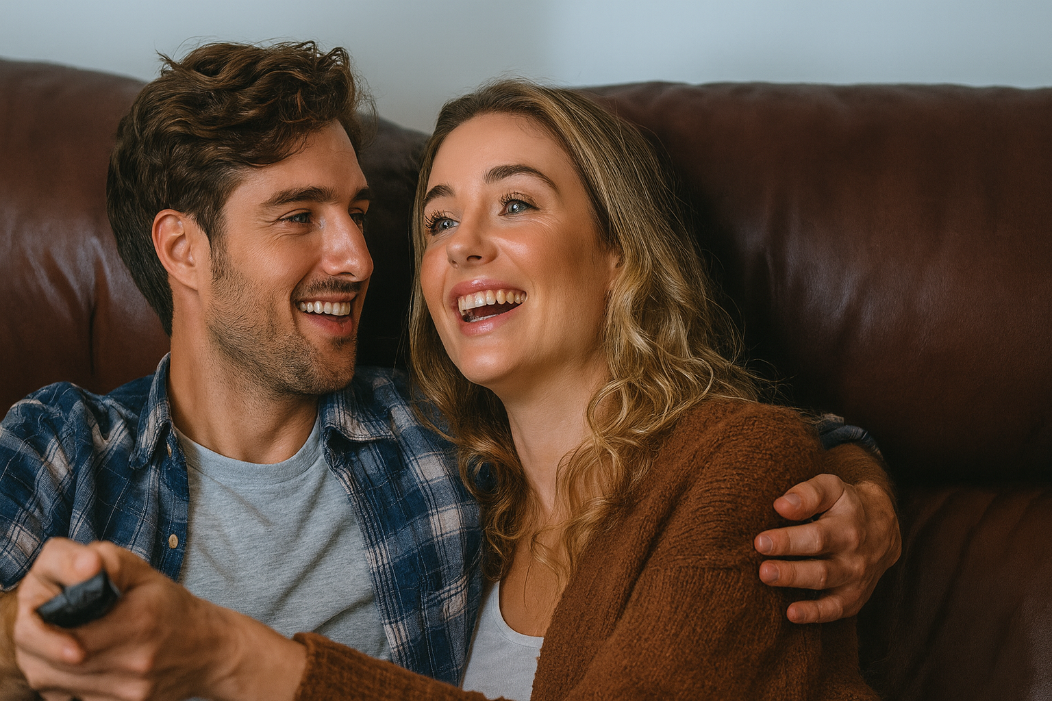 imagen familia viendo algo en internet